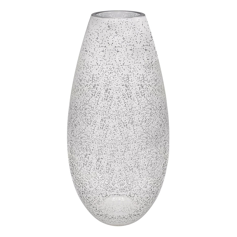 Silver Mirrored Sparkle Vase