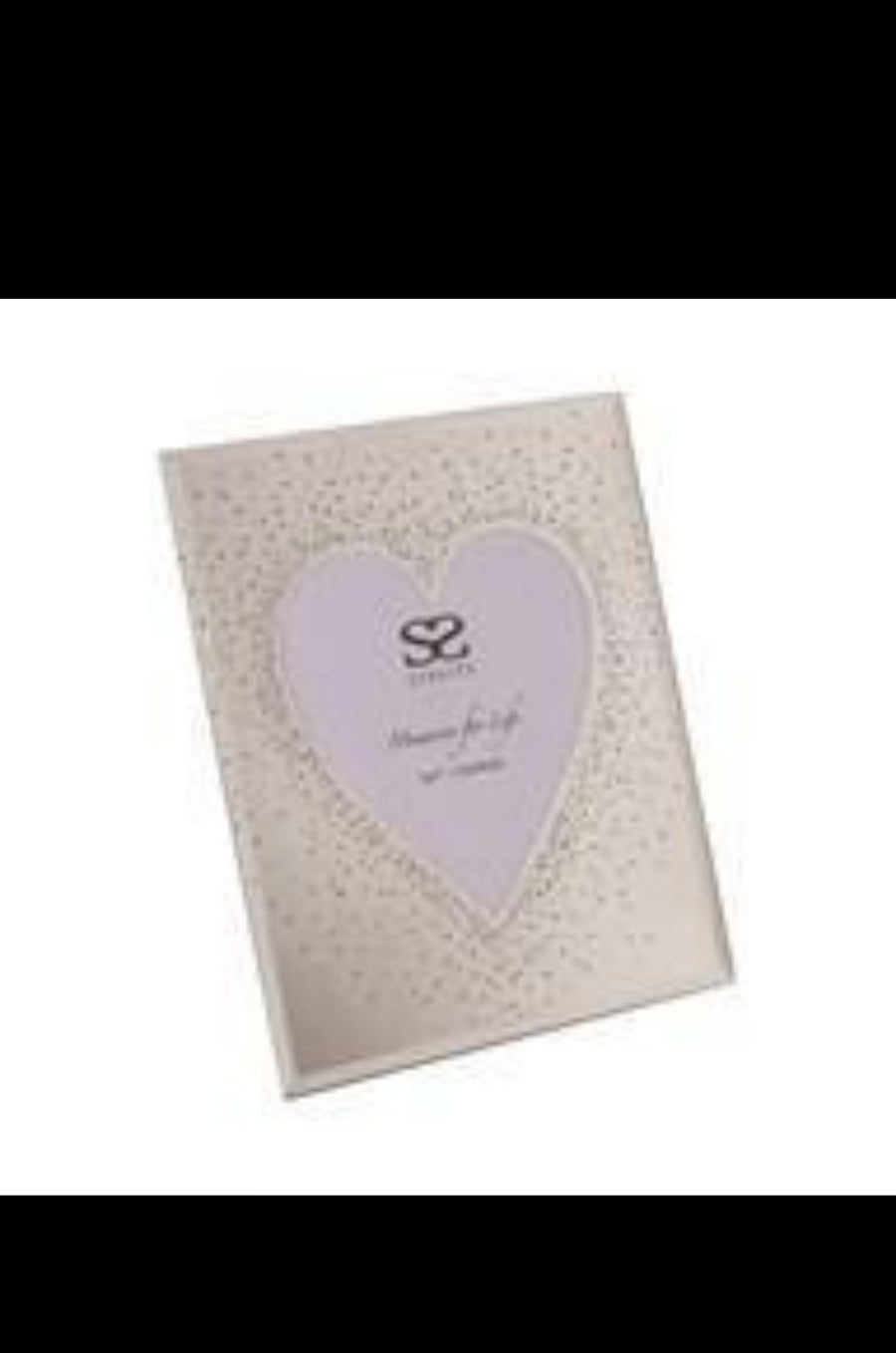HEART MIRRORED SPARKLY PICTURE FRAME