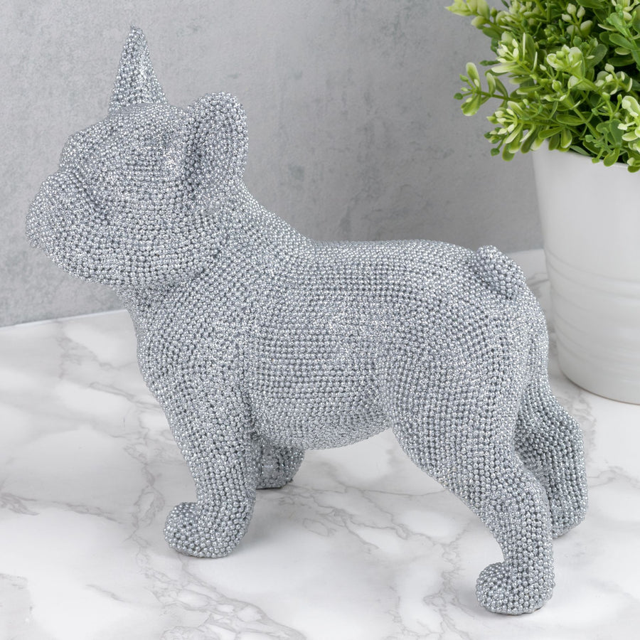 DIAMANTE FRENCH BULLDOG STANDING ORNAMENT