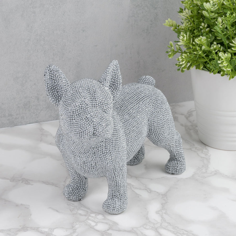 DIAMANTE FRENCH BULLDOG STANDING ORNAMENT