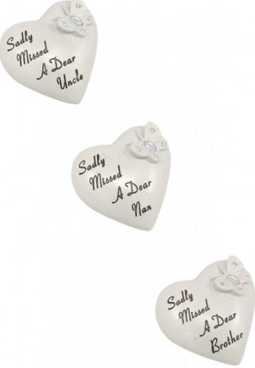 Memorial Butterfly Heart,  Assorted Names Available