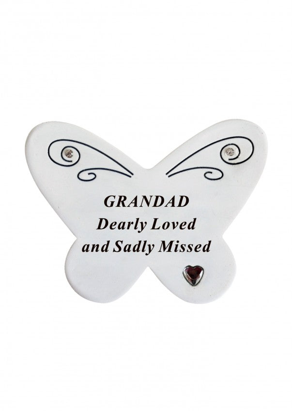 Memorial Butterfly Love and Miss you,  has slight imperfections