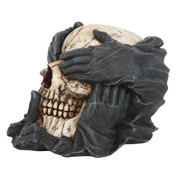 SEE HEAR SPEAK NO EVIL SKULL ORNAMENT BY SPIRAL DIRECT