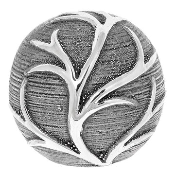 Leaf Decor Ball Gunmetal