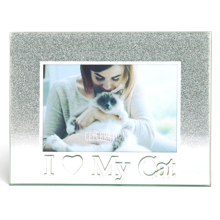 SPARKLY CAT PHOTO FRAME