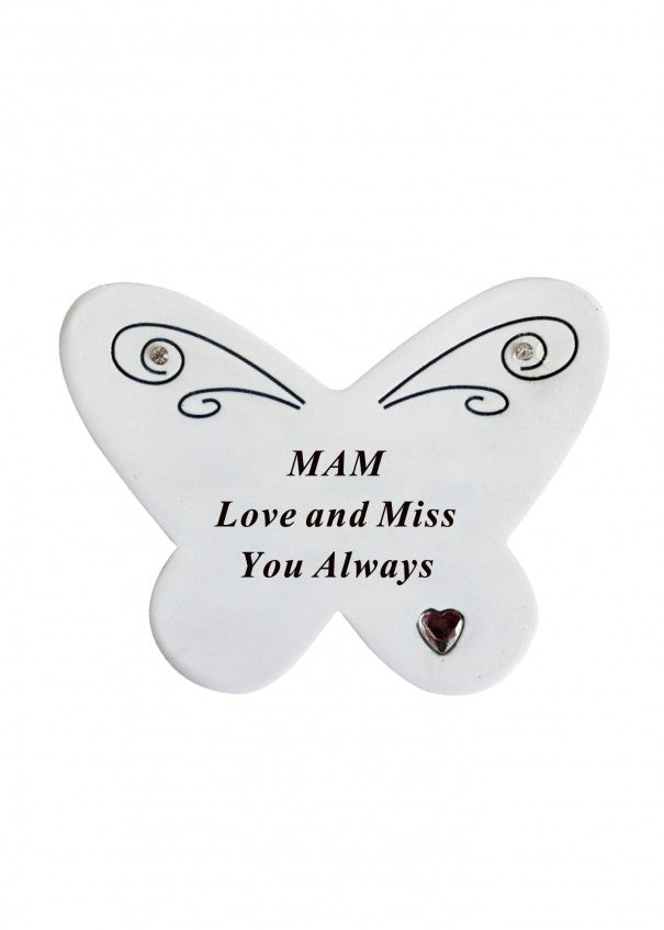 Memorial Butterfly Love and Miss you,  has slight imperfections