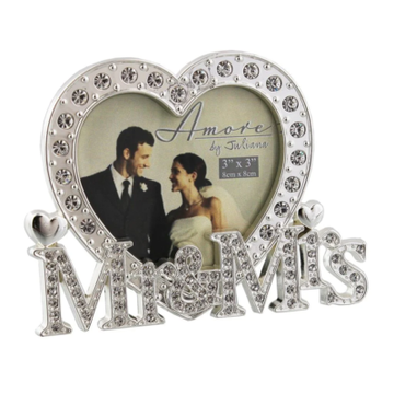 Silver plated Mr & Mrs Photo Frame