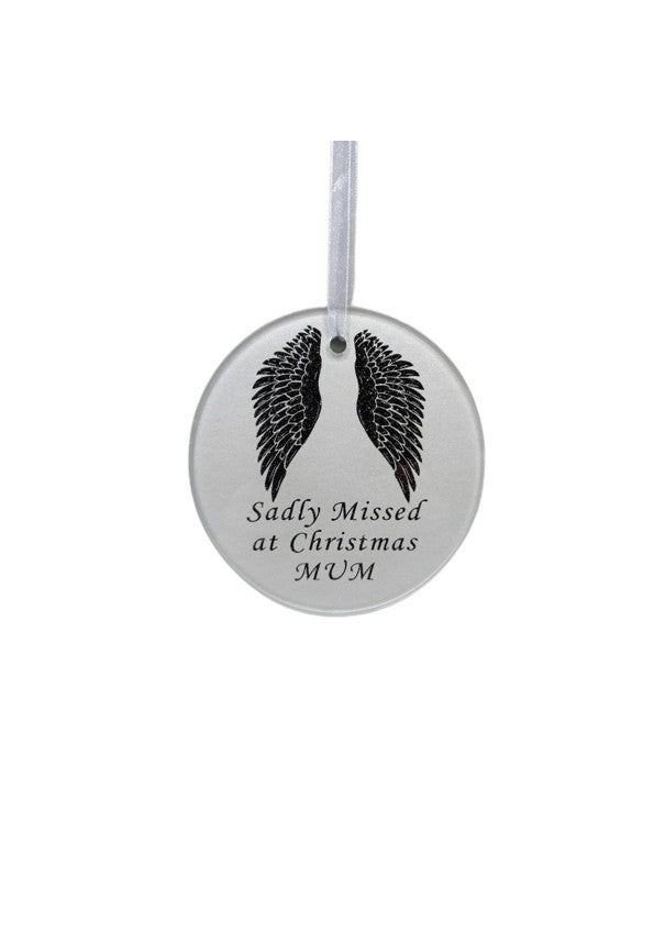Angel Wings Glass Tree Hanger.