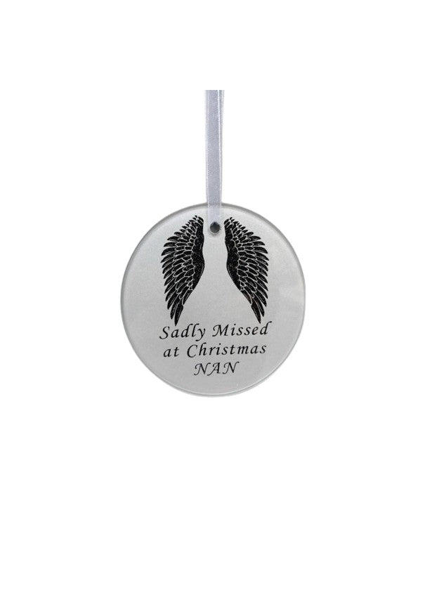 Angel Wings Glass Tree Hanger.