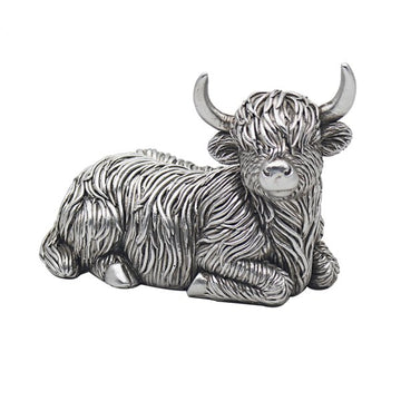 silver reflection cow