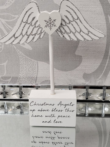 Wooden Angel Wing Sign