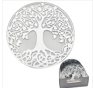 Mirrored tree of life candle plate - Glitter Pad