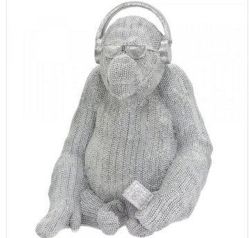 SILVER ART MUSIC GORILLA - Glitter Pad