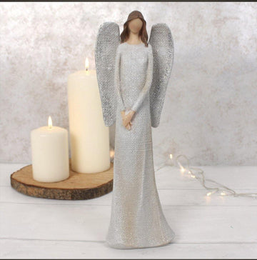 AURORA LARGE ANGEL ORNAMENT - Glitter Pad