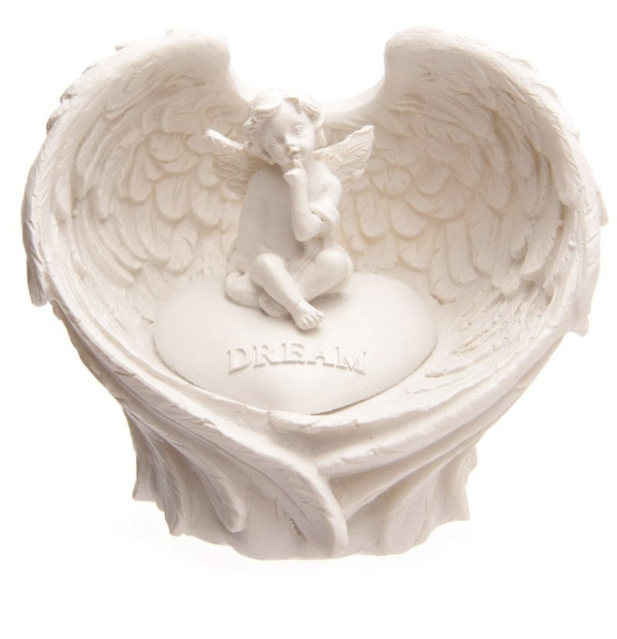 LED Angel Wings Cherub Ornament