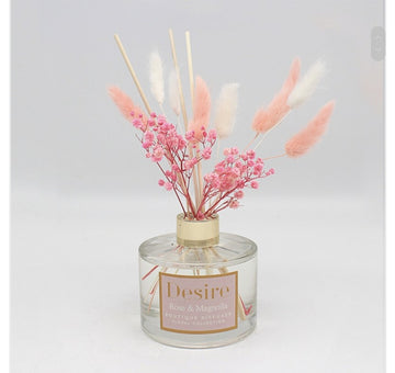 Pink Pampas Reed  Diffuser . Rose & Magnolia