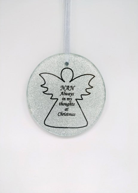 SPARKLY  MEMORIAL TREE HANGER