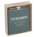 Fatherhood Whisky Hip Flask - Glitter Pad