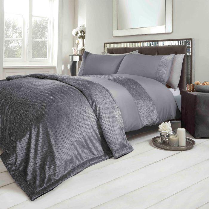 Glitter Velvet Duvet Cover Set 