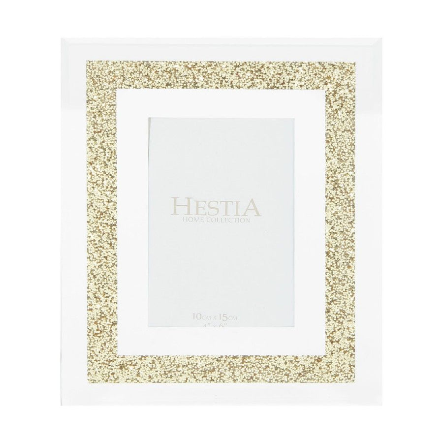 gold crushed crystal picture frame 