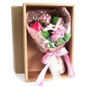 Soap Flower Bouquet in Box