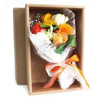 Soap Flower Bouquet in Box