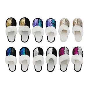 Reversible Sequin Slipper